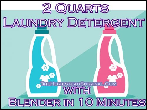 DIY 2 Quarts Laundry Detergent with Blender in 10 Minutes