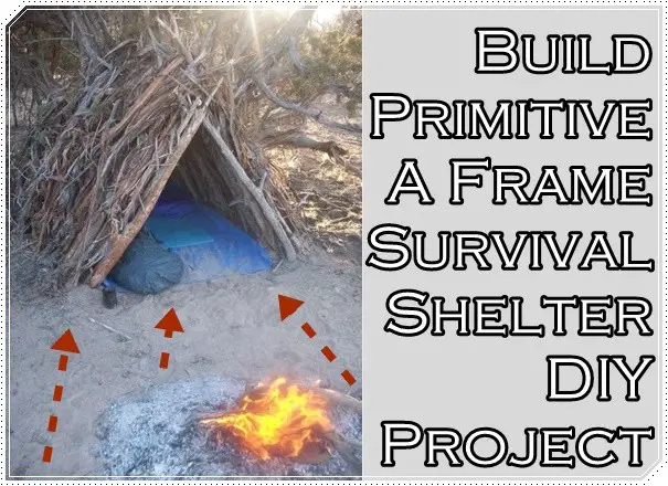 Build Primitive A Frame Survival Shelter DIY Project