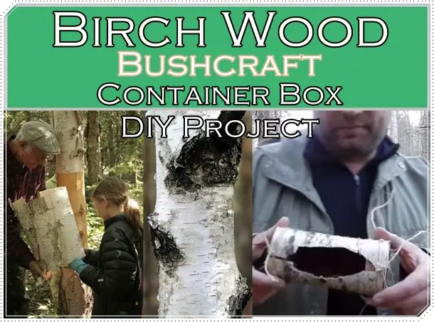 Birch Wood Bushcraft Container Box DIY Project