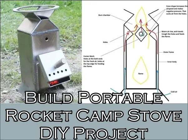 Build Portable Rocket Camp Stove DIY Project - Homesteading