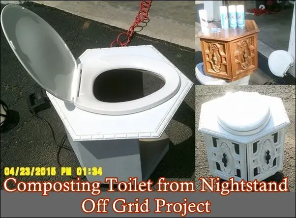 Composting Toilet from Nightstand Off Grid Project