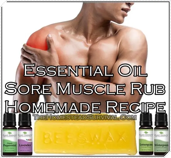 Essential Oil Sore Muscle Rub Homemade Recipe