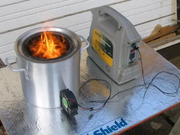 No Smoke Fan Powered Wood Gasifier Stove Tutorial