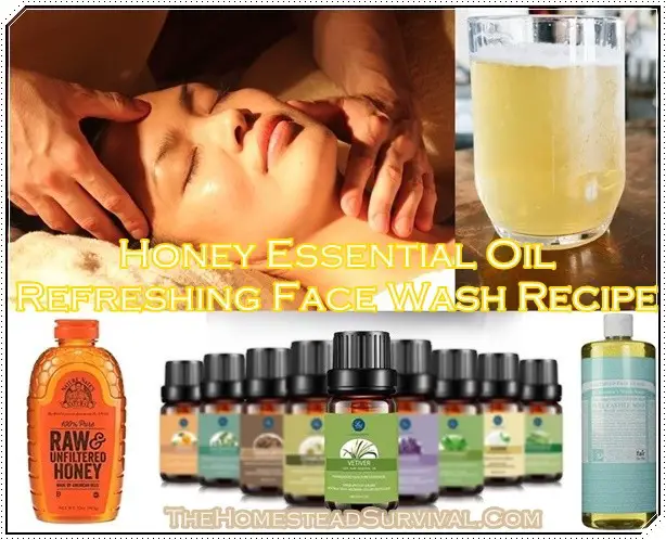 Honey Essential Oil Refreshing Face Wash Recipe - Homesteading - Beauty