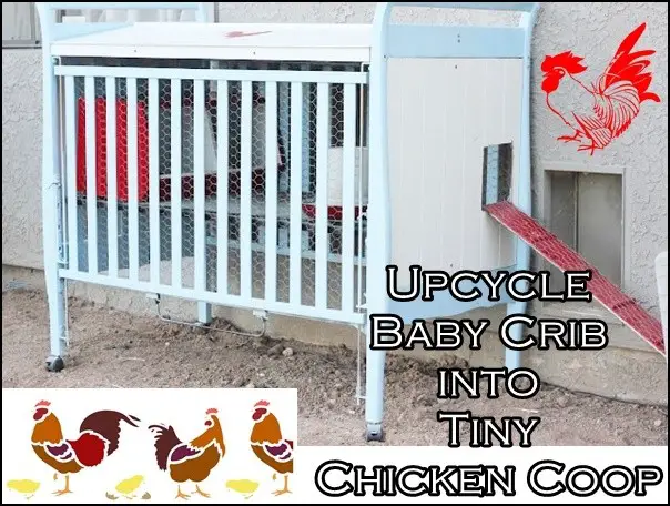Upcycle Baby Crib into Tiny Chicken Coop