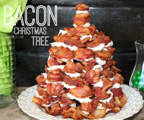 Bacon Herb Cream Cheese Christmas Tree Appetizer Recipe 