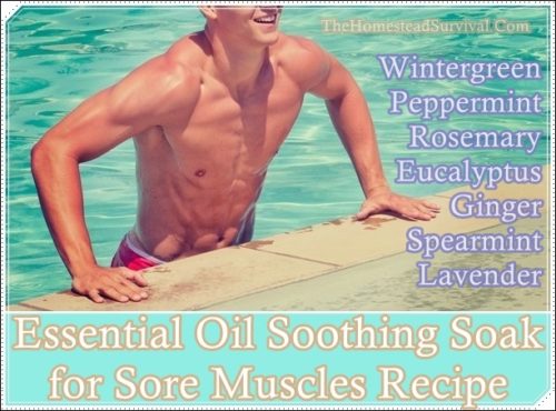 Essential Oil Soothing Soak for Sore Muscles Recipe