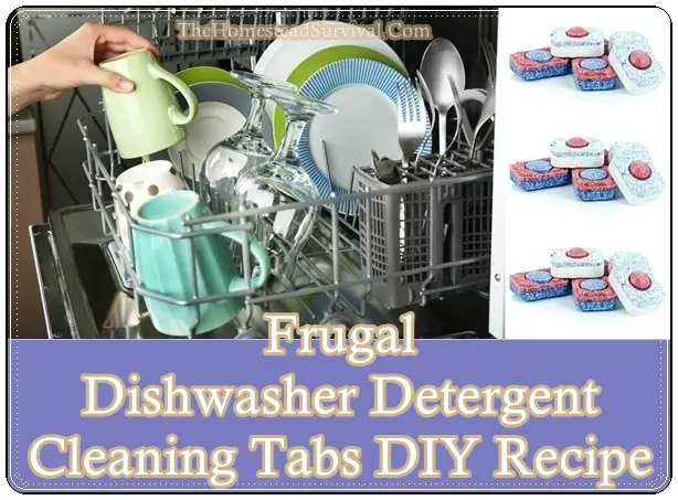 Frugal Dishwasher Detergent Cleaning Tabs DIY Recipe