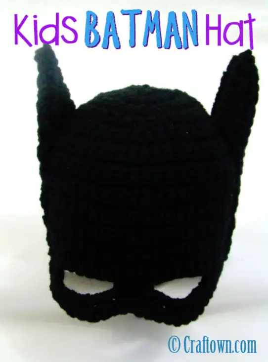 How to Crochet a Batman Hat