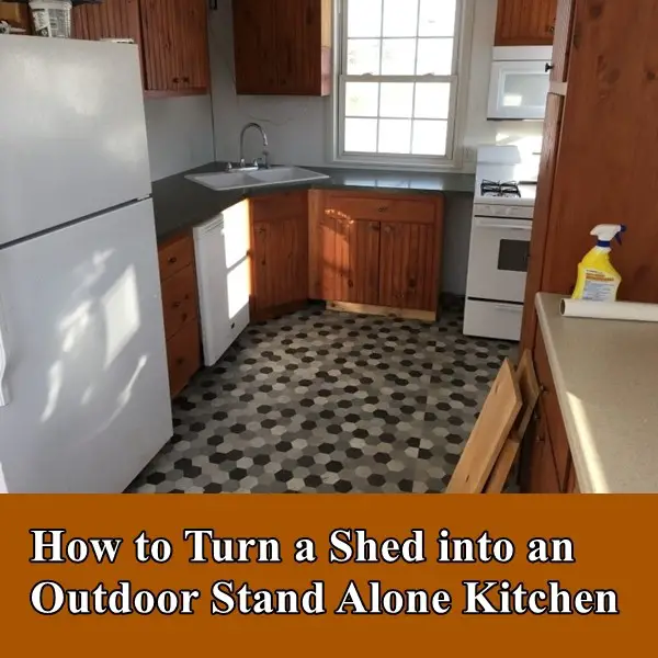 How to Turn a Shed into an Outdoor Stand Alone Kitchen1