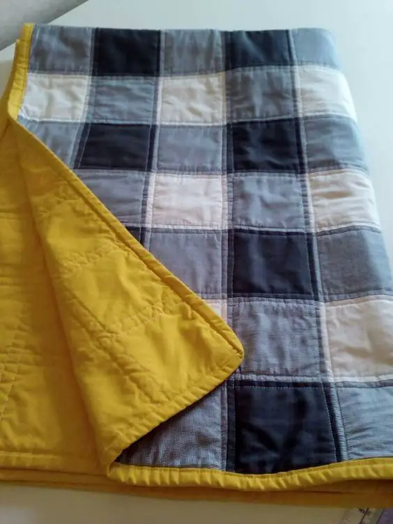 Sew Blue Jean Quilt Blanket Craft Project