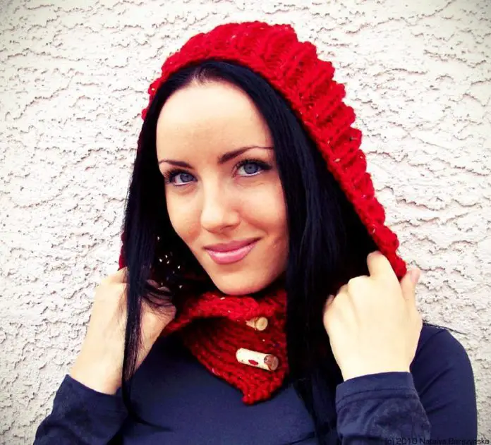 Knitting Homemade Hooded Scarf Craft Patterns