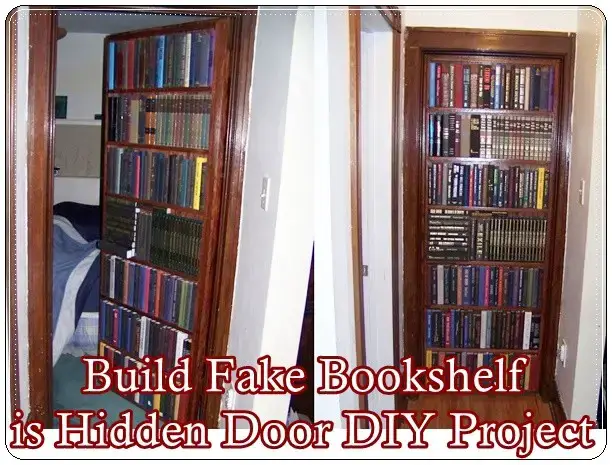 Build Fake Bookshelf Is Door Diy, How To Build A Fake Bookcase Door