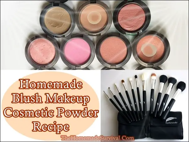 Homemade Blush Makeup Cosmetic Powder Recipe - The Homestead Survival