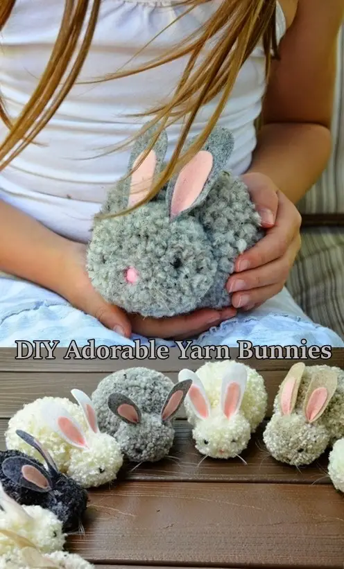 DIY Adorable Yarn Bunnies