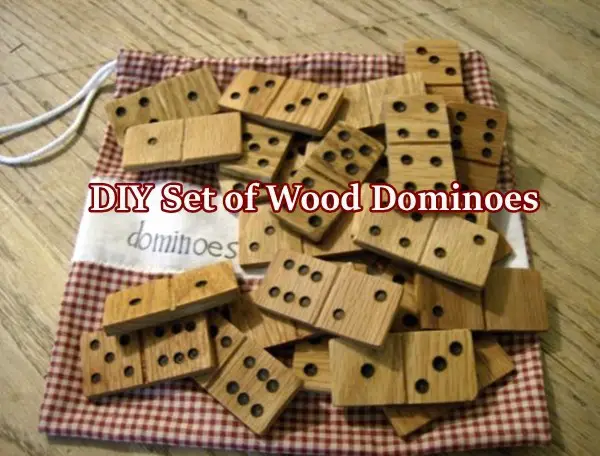 DIY Set of Wood Dominoes