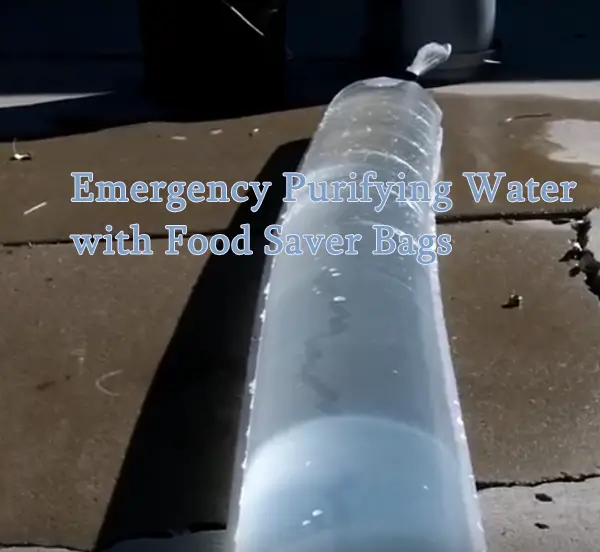 Emergency Purifying Water with Food Saver Bags