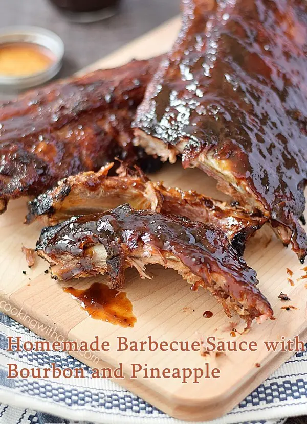 Homemade Barbecue Sauce with Bourbon and Pineapple 