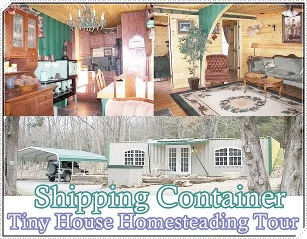 Shipping Container Tiny House Homesteading Tour