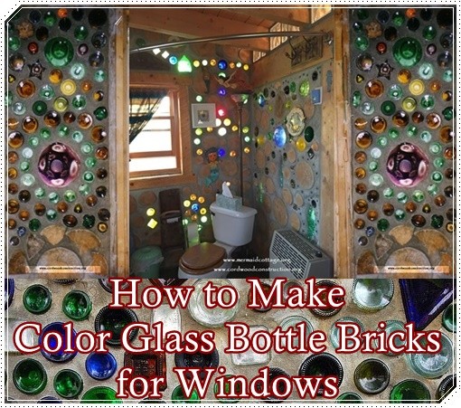 How to Make Color Glass Bottle Bricks for Windows