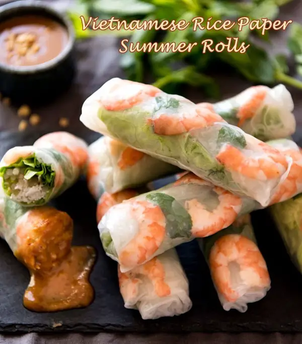 Vietnamese Rice Paper Summer Rolls