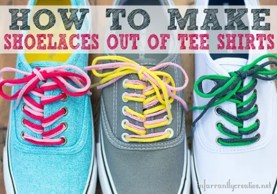  Homemade Shoelaces From Old T Shirts Craft Project