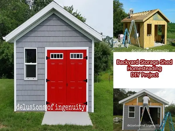 Backyard Storage Shed Homesteading DIY Project