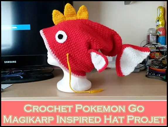 Crochet Pokemon Go Magikarp Inspired Hat Project