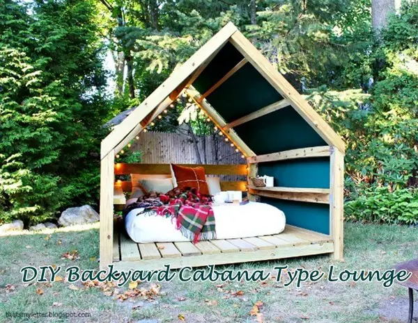 DIY Backyard Cabana Type Lounge