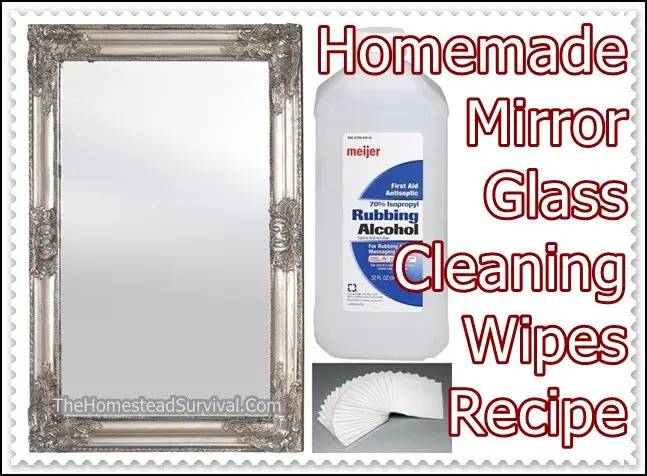 Homemade Mirror Glass Cleaning Wipes Recipe