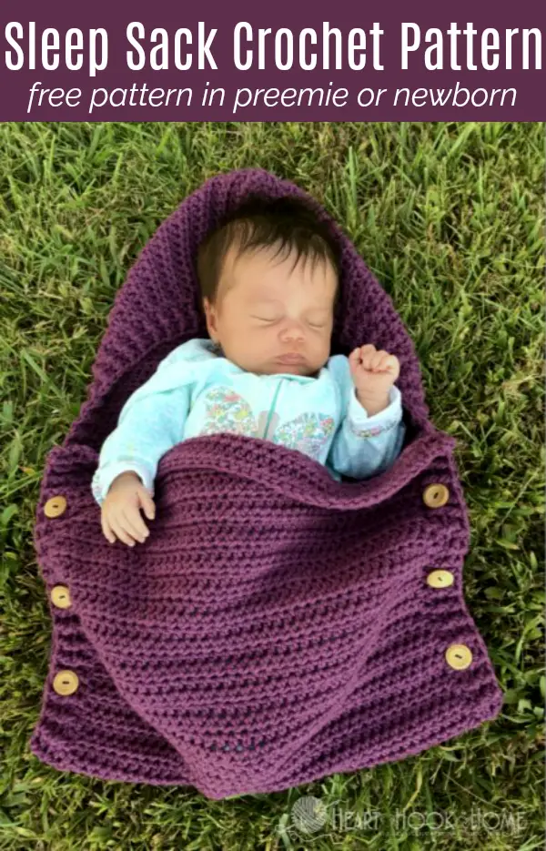 Crochet Swaddling Blanket Bag for Babies Project