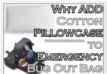 Why Add Cotton Pillowcase to Emergency Bug Out Bag