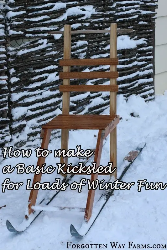 How to make a Basic Kicksled for Loads of Winter Fun 