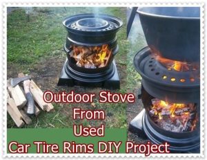 Outdoor Stove From Used Car Tire Rims DIY Project - The Homestead Survival