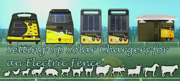 Setting up Solar Chargers for an Electric Fence