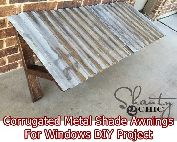 Corrugated Metal Shade Awnings For Windows DIY Project - The Homestead Survival.Com