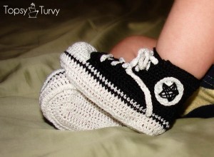 Converse Baby Tennis Shoes Free Crochet Pattern