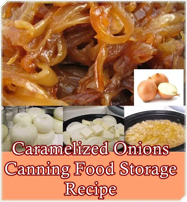 Caramelized Onions Canning Food Storage Recipe - The Homestead Survival - Homesteading - Food Storage 