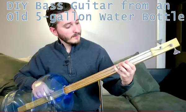 DIY Bass Guitar from an Old 5-gallon Water Bottle