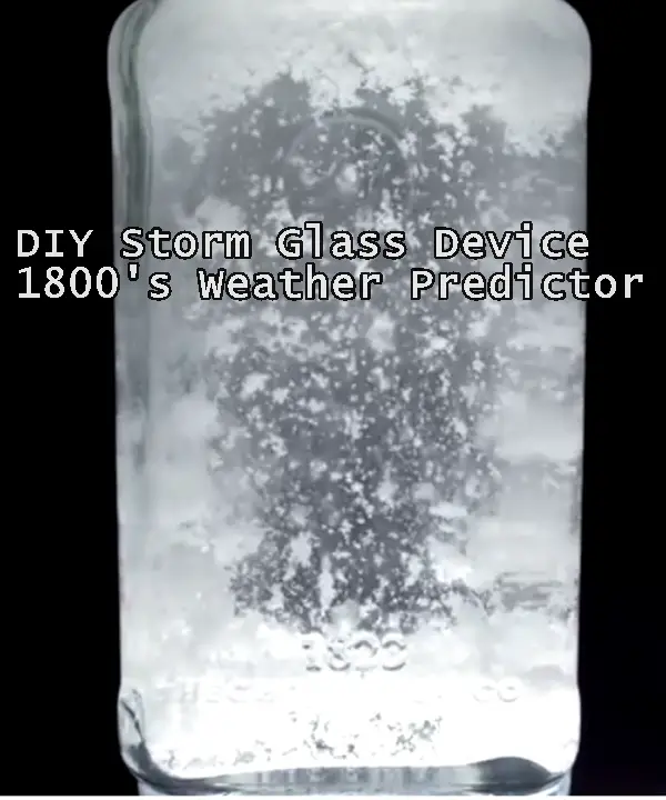 DIY Storm Glass Device 1800's Weather Predictor 