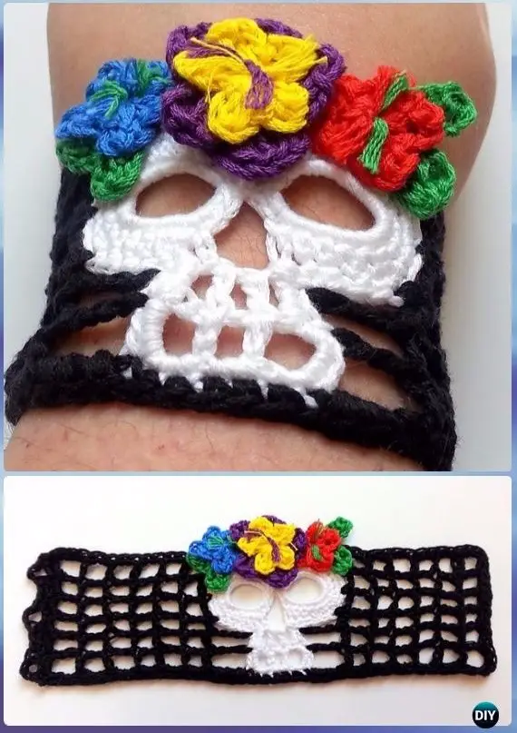 Knitting Crocheting Skull Themed Craft Project Collection
