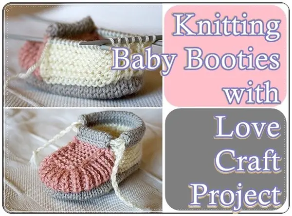 Knitting Baby Booties with Love Craft Project - The Homestead Survival - Crafts - Yarn