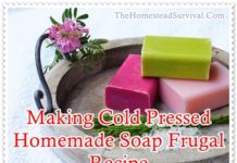 Making Cold Pressed Homemade Soap Frugal Recipe