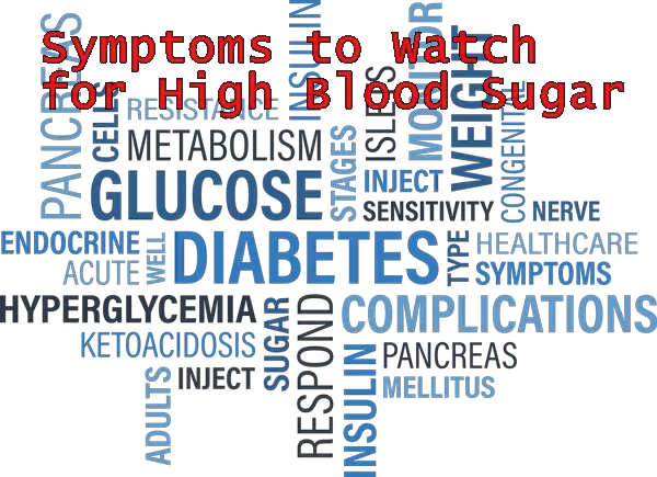 Symptoms to Watch for High Blood Sugar
