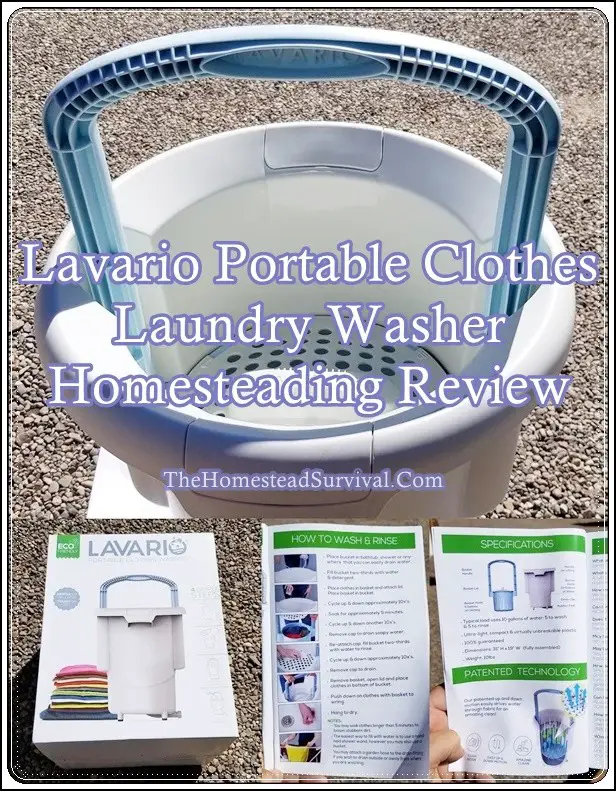 Lavario Portable Clothes Laundry Washer Homesteading Review - The Homestead Survival - off grid 