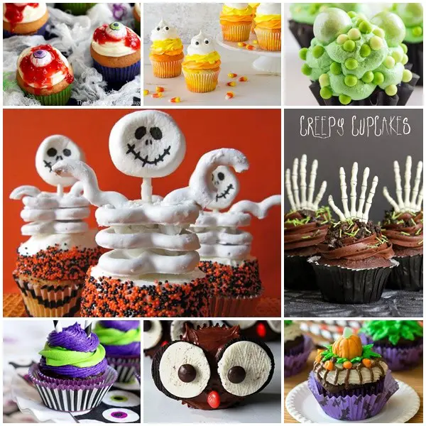 Halloween Cupcakes Scary Playful Collection Recipes - The Homestead Survival - Frugal Homesteading