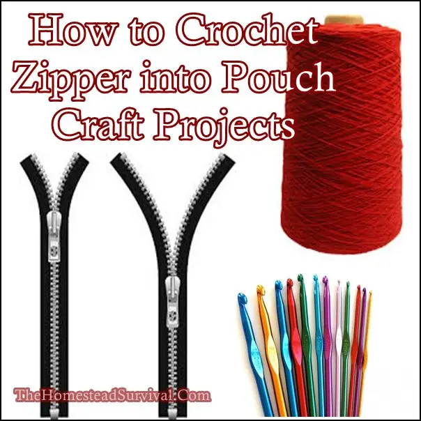How to Crochet Zipper into Pouch Craft Projects