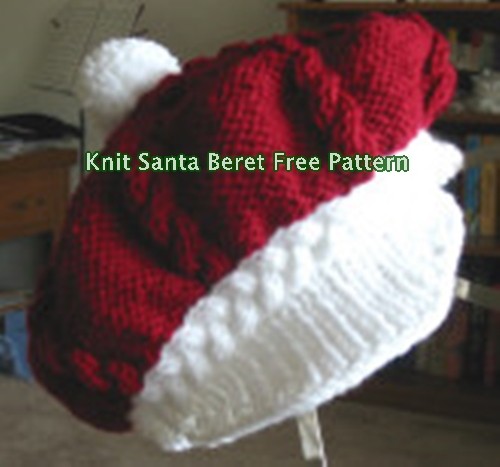 Knit Santa Beret Free Pattern