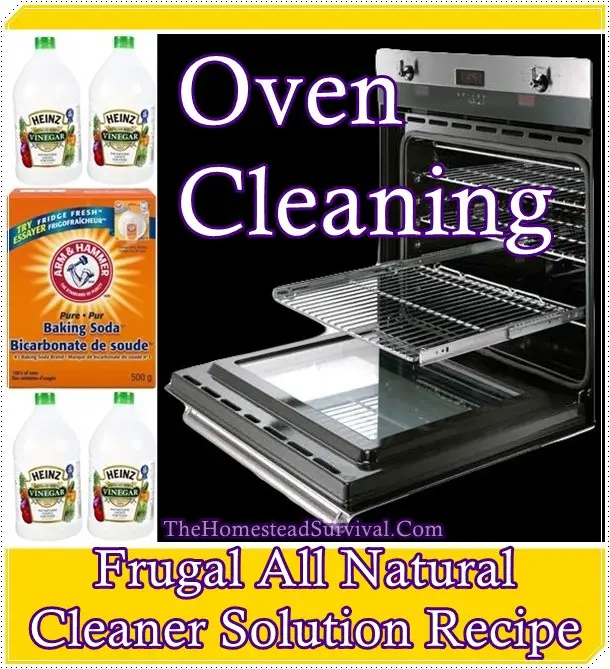 Oven Cleaning Frugal All Natural Cleaner Solution Recipe - Homesteading Cleaning Hack