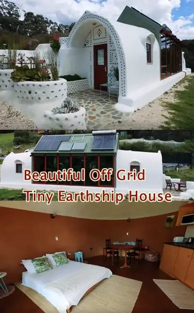 Beautiful Off Grid Tiny Earthship House